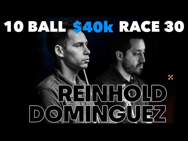 Oscar Dominguez vs Chris Reinhold 10 Ball for 40k - Set 1/3