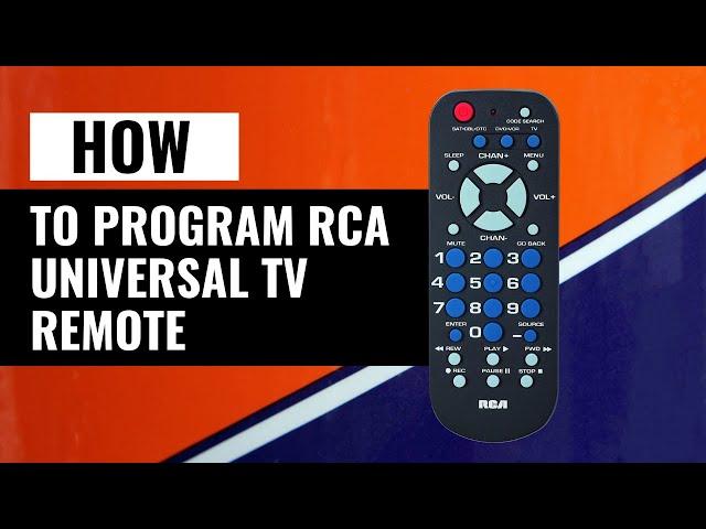 How To Program RCA Universal TV Remote | Step-by-Step