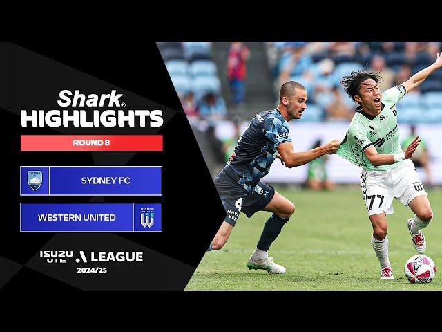 Sydney FC v Western United - Shark Highlights | Isuzu UTE A-League 2024-25 | Round 08