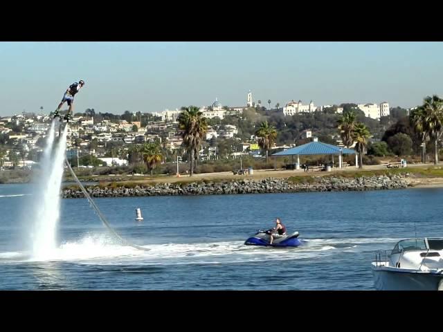 Water Powered Rocket Boots at Fiesta Island San Diego California