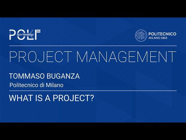 What is a project? (Buganza)