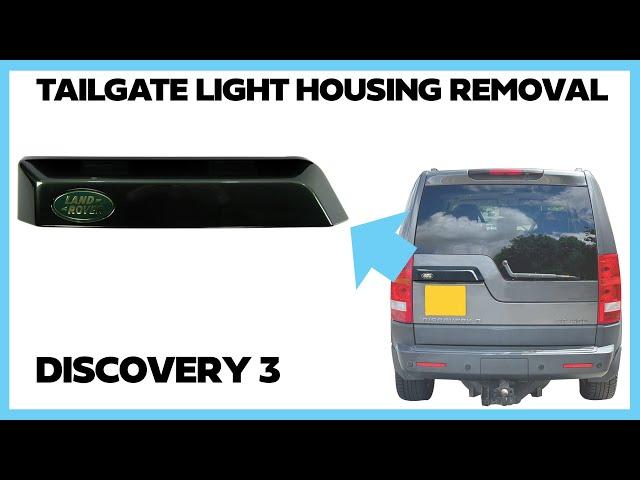 How to change rear door tailgate light housing / handle on Land Rover Discovery