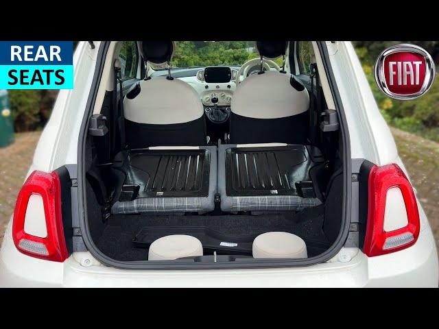 Fiat 500 How to fold down rear seats for loading bigger items