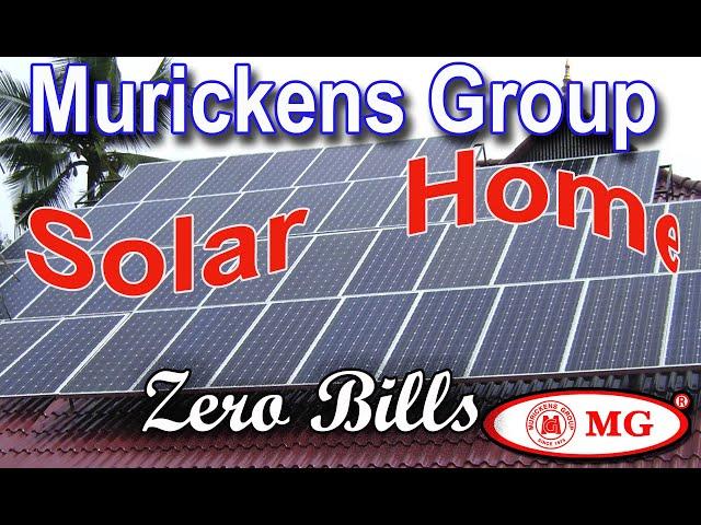 Ideal  solar powered homes in Kerala, Flyline renewable energy units - installed by murickens group