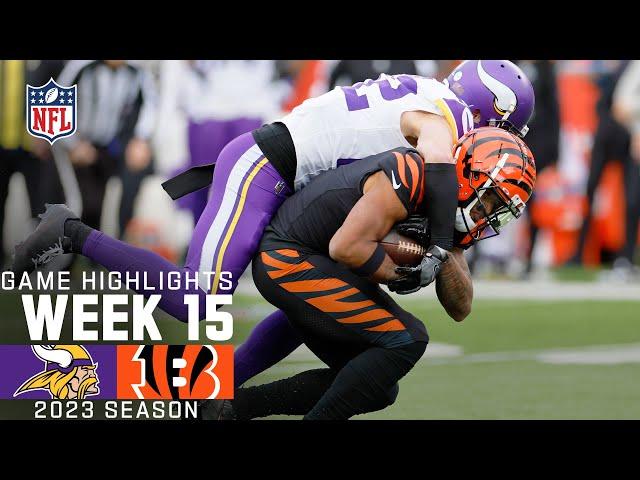 Minnesota Vikings vs. Cincinnati Bengals Game Highlights | NFL 2023 Week 15