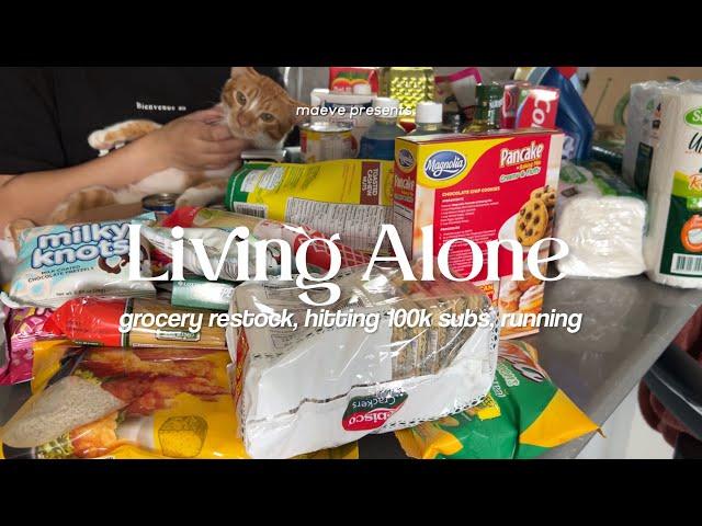 Living Alone in the Philippines: Grocery shopping, hitting 100k subcribers, running for 10km ‍️