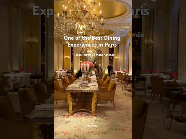 Best dining experiences in Paris. : Jean Imbert au Plaza Athénée. #luxurytraveller #luxurytravel