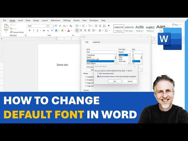 How to Change Default Font in Word | Change Default Font and Font Size in Microsoft Word