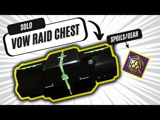 How to get Solo Raid loot in Destiny 2 Vow of the Disciple Secret chest solo | Destiny 2