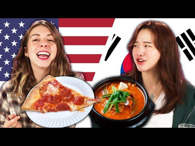 Americans & Koreans Swap School Lunches