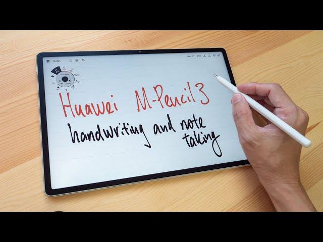 MatePad 12X & M-Pencil 3 handwriting & note taking test