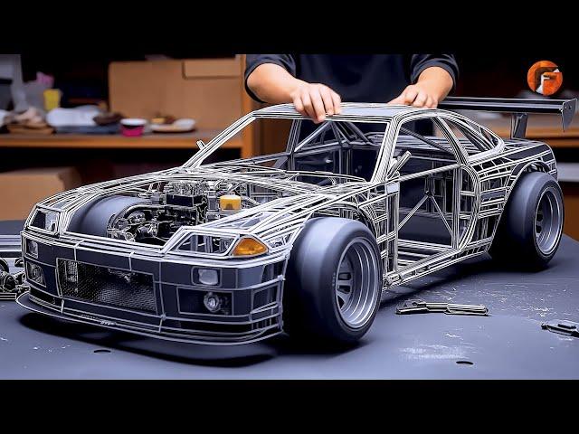 Building $2,500 RC Nissan GT-R With Real Mechanisms: Step-by-Step Guide by @RCPlayGround