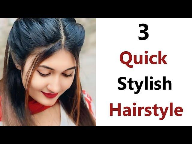 3 Quick Stylish Hairstyle - Easy hairstyle for girls | simple hairstyle | hairstyles