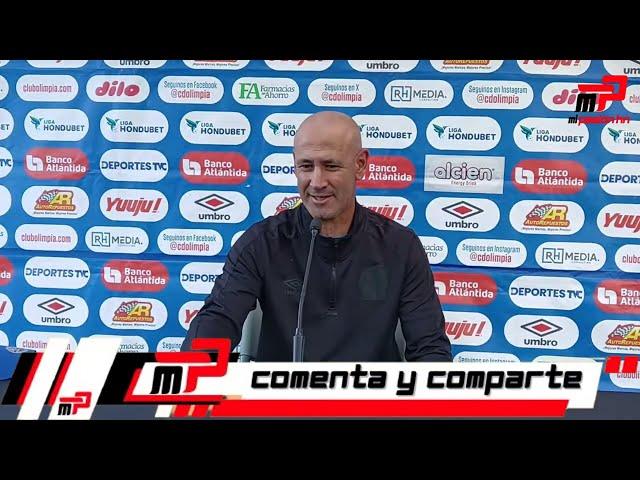 Conferencia de prensa del técnico Eduardo Espinel, antes de su debut con Olimpia en la Liga Nacional