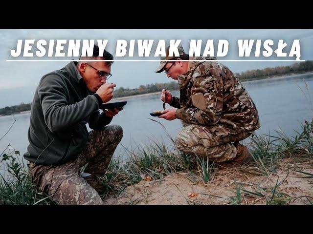 Jesienny biwak nad Wisłą | Kuchnia Miszy - kociołek. Bushcraft