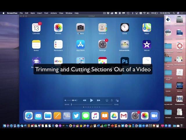 Trimming Clips or Cutting Parts Out of the Middle Using Quicktime