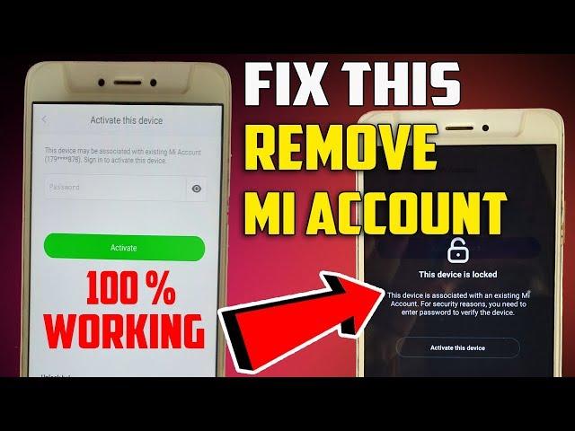 Bypass Mi Account In Redmi Phones , Remove Mi Account