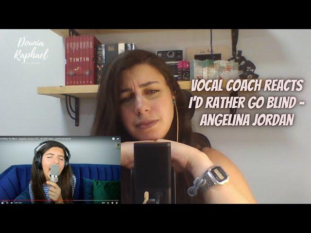 VOCAL COACH REACTS Angelina Jordan - I'd Rather Go Blind