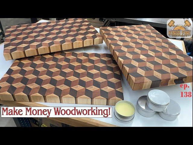 138 - 3D End Grain Cutting Board Cube Pattern