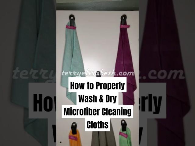 How to Properly Wash & Dry Microfiber Cleaning Cloths | #SHORTS (2021)