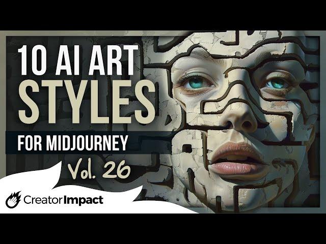 10 Eye Catching Midjourney Styles & Prompt Tips: Vol 26