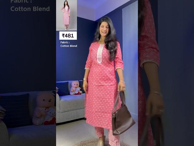 Meesho Office wear cotton kurta set haul under 500 #meeshokurtasethaul #meeshocottonkurti