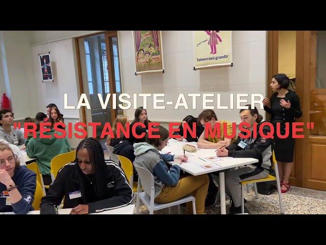 Présentation de la visite-atelier "La Résistance en musique"