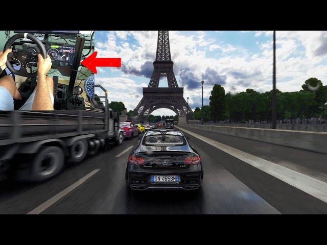 C63s - Assetto Corsa  PARIS - Moza r5 GAMEPLAY + Download links