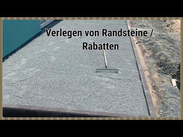 #so kannst du Randsteine selbst setzen#Rabatten verlegen #Beton#100x25x8cm#Allrounder Achi