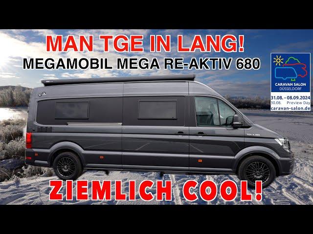 MegaMobil Mega RE-Aktiv 680 MAN TGE, Roomtour, Caravan Salon Düsseldorf, MJ 2025, NEU