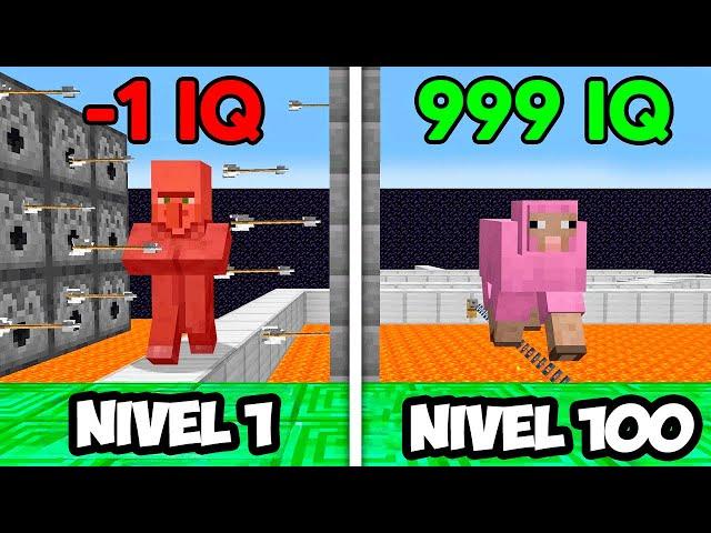 PROBE EL IQ DE LOS MOBS DE MINECRAFT PARA SABER CUAL ES EL MAS TONTO