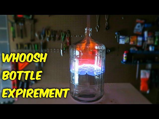 Giant Whoosh Bottle Experiment with 70% and 95% Alcohol