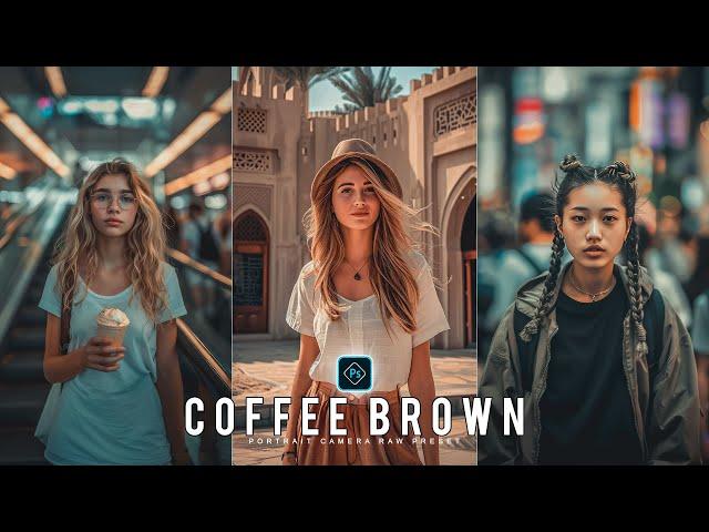 Coffee Brown Preset - Camera Raw Filter Presets Free Download - Color Grading Photoshop Tutorial