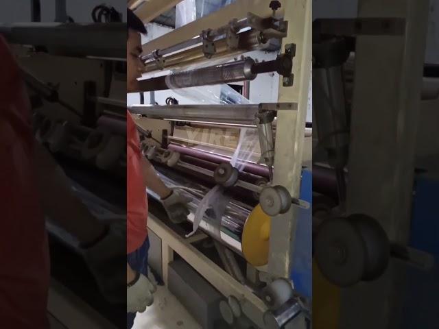 stretch wrap production machine for rolls #shorts #machine #workers #tricks #producer #engineering