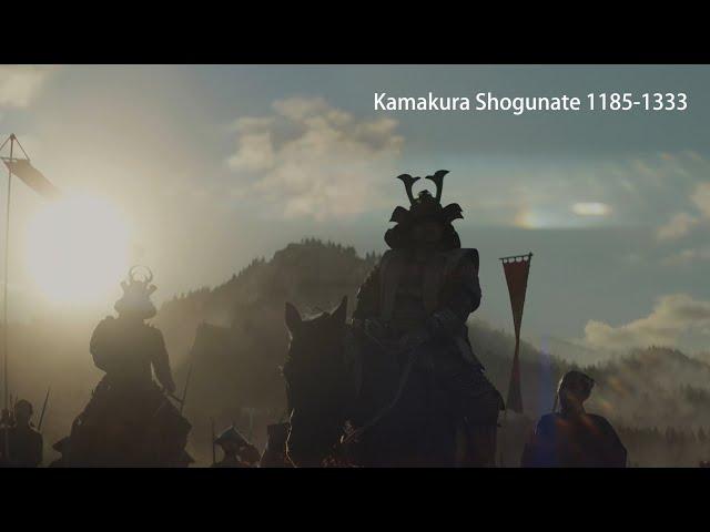 Kamakura Shogunate period 1185-1333 - Genpei War - Mongol invasion - History of Japan