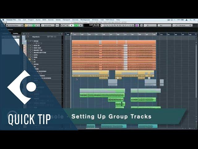 Setting Up Group Tracks in the MixConsole | Working Faster with the MixConsole