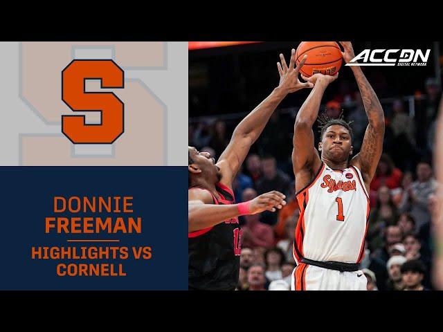 Syracuse Freshman Donnie Freeman Dominates The Paint