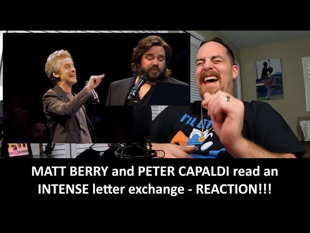 American Reacts to Peter Capaldi and Matt Berry read a FIERY letter exchange REACTION