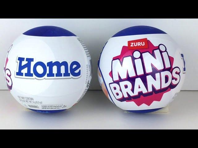 Mini Brands HOME Series Miniatures  Zuru Capsules Unboxing & Review #minibrands