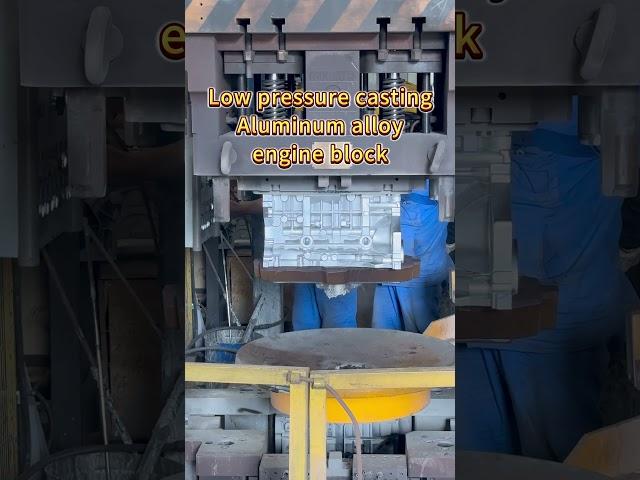 Low pressure casting Aluminum alloy engine block #youtubeshorts