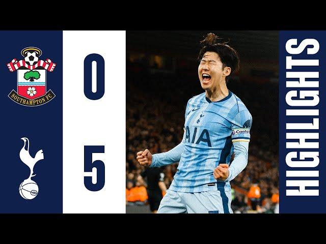 Southampton 0-5 Tottenham Hotspur | Premier League Highlights | Sonny breaks ANOTHER record