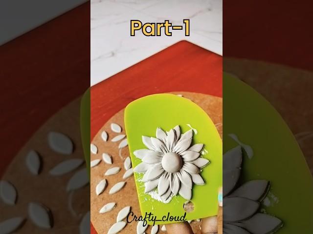 How to make daisy/ Sunflower with claySupereasy tutorial #trending #viral #shorts #clay #sunflower