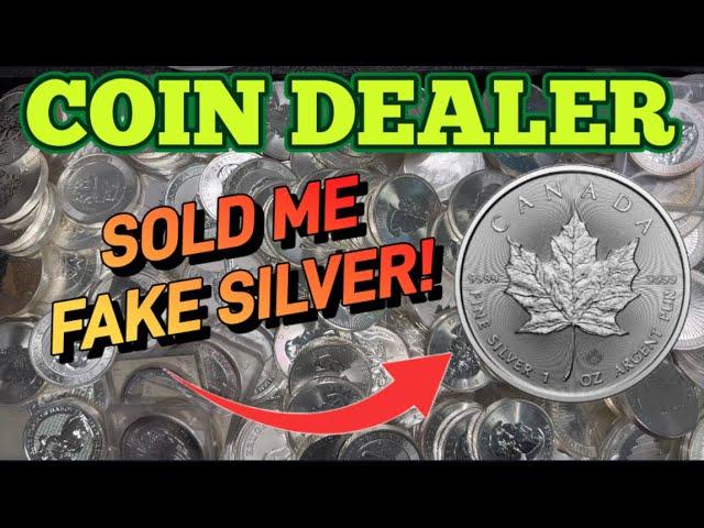 Fake SILVER from a fellow coin dealer!?