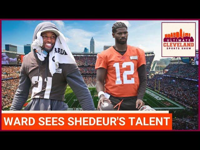Denzel Ward says Shedeur Sanders "IS DIFFERENT" & wants to see the rookie get more reps | Browns
