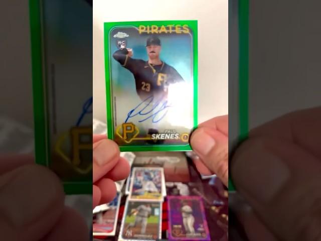 He pulled THIS from a $7 PACK?!?  Rare Paul Skenes rookie autograph!!