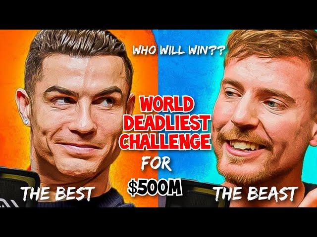 MR BEAST MEETS RONALDO FOR THE MOST DIFFICULT CHALLENGE IN THE WORLD TO BREAK THE INTERNET!!