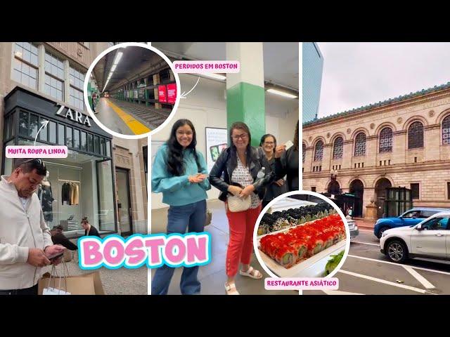 FICAMOS PERDIDOS NO METRÔ DE BOSTON | COMPRAS NA ZARA + RESTAURANTE JAPONÊS