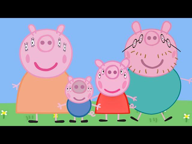 Front view of Peppa Pig Family