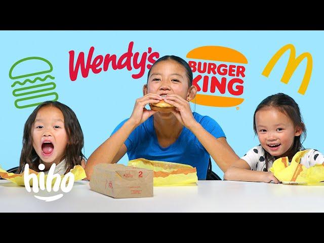 Kids Rank Popular Burgers | Kids Try | HiHo Kids