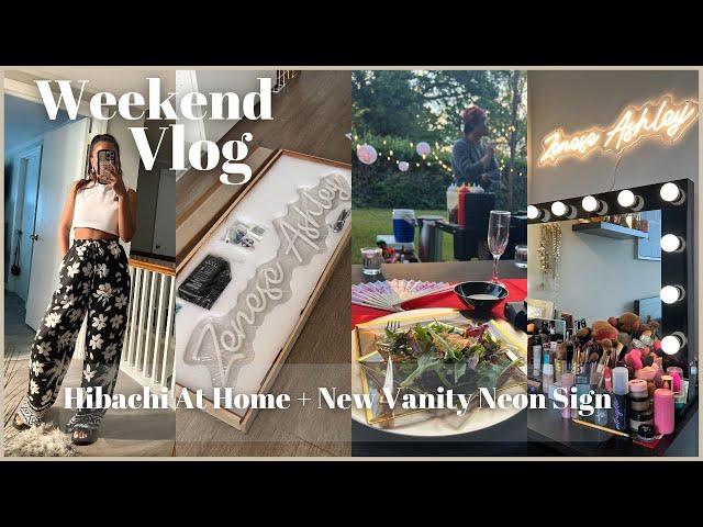 VLOG | Hibachi At Home Party, New Marshall's Finds + New Vanity Neon Sign Unboxing | NeonSigns.com